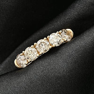 Modani 14K Yellow Gold G-H I2 Diamond Ring (Size 6.0) 4.80 Grams 2.60 ctw