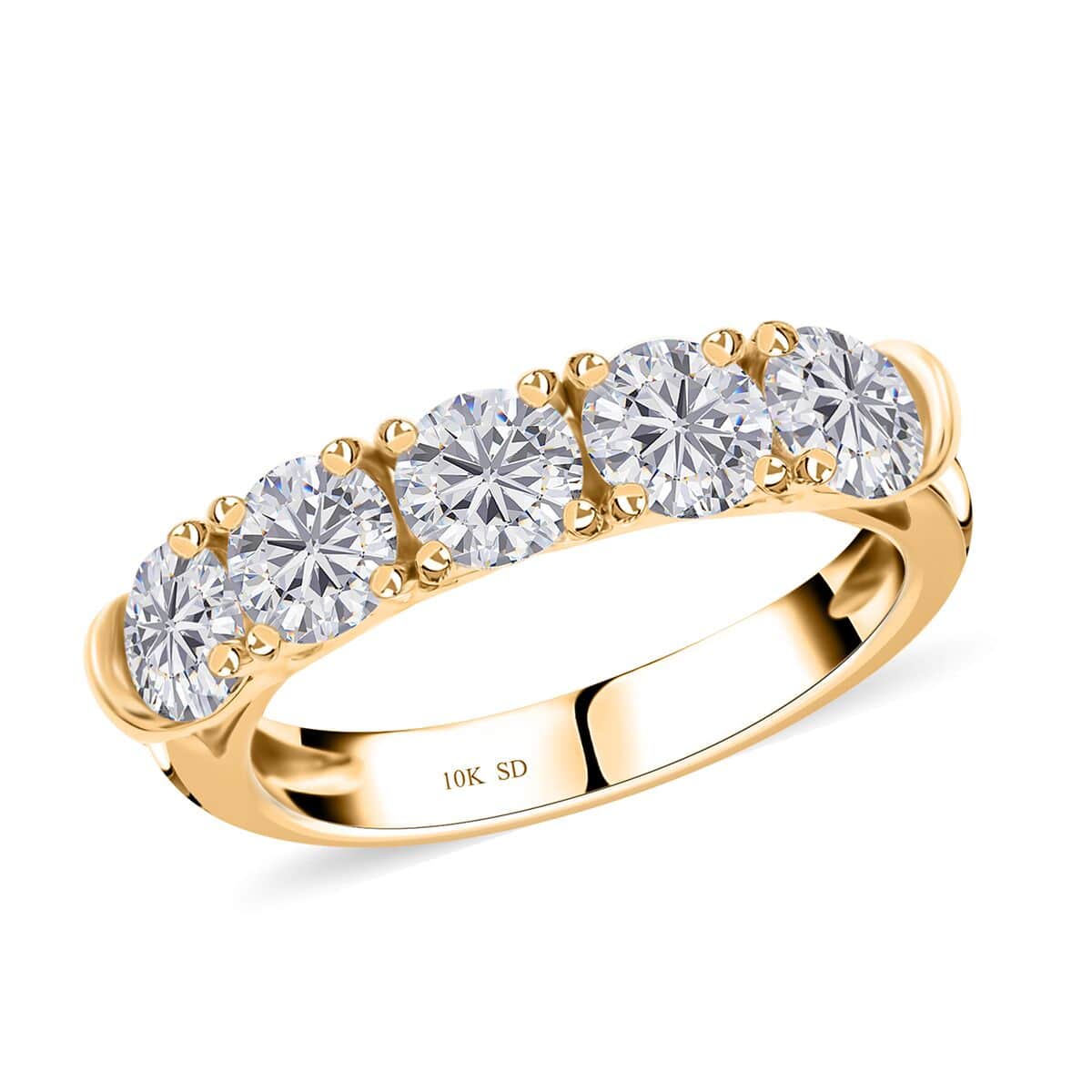 Modani 14K Yellow Gold G-H I2 Diamond Ring (Size 8.0) 4.80 Grams 2.60 ctw image number 0