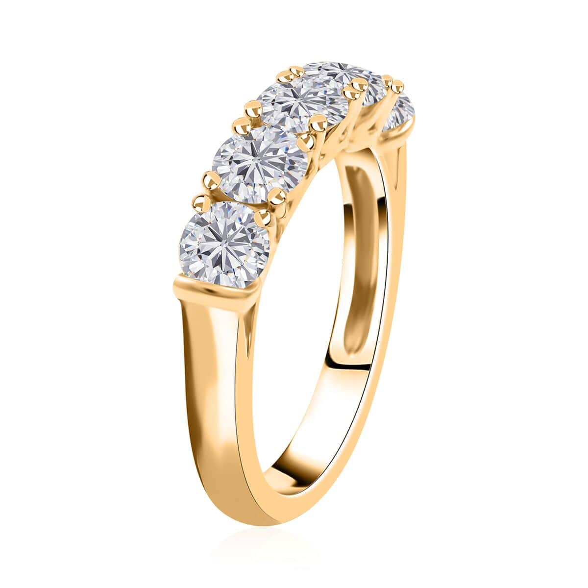 Modani 14K Yellow Gold G-H I2 Diamond Ring (Size 8.0) 4.80 Grams 2.60 ctw image number 3