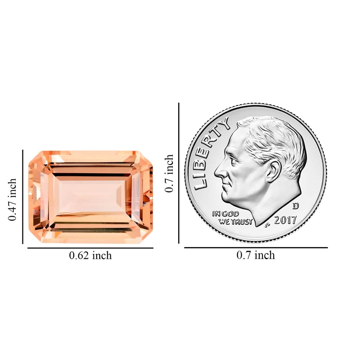 AAAA Marropino Morganite (Oct 16x12 mm) 10.00 ctw image number 3