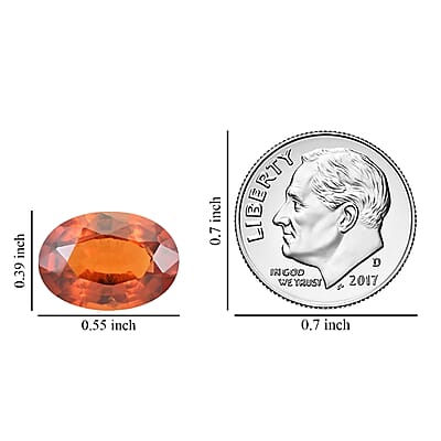 AAAA Honey Garnet (Ovl 14x10 mm) 6.00 ctw