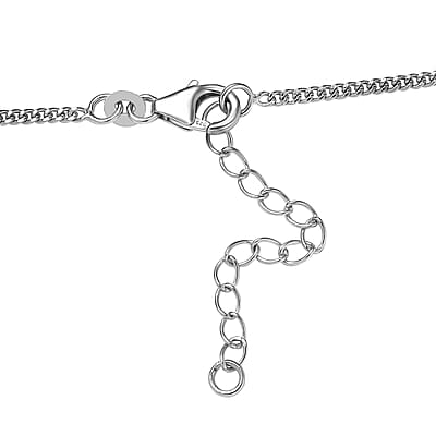 Moissanite Floral Bubble Necklace 18 Inches in Platinum Over Sterling Silver 8.30 ctw