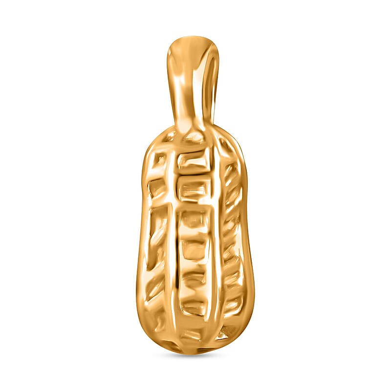 Electroform Peanut Pendant without Chain in 24K Yellow Gold 2 Grams