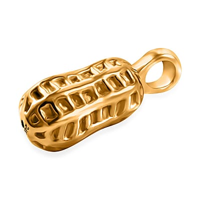 Electroform Peanut Pendant without Chain in 24K Yellow Gold 2 Grams