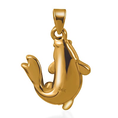 Electroform Fish Pendant in 24K Yellow Gold 2.45 Grams
