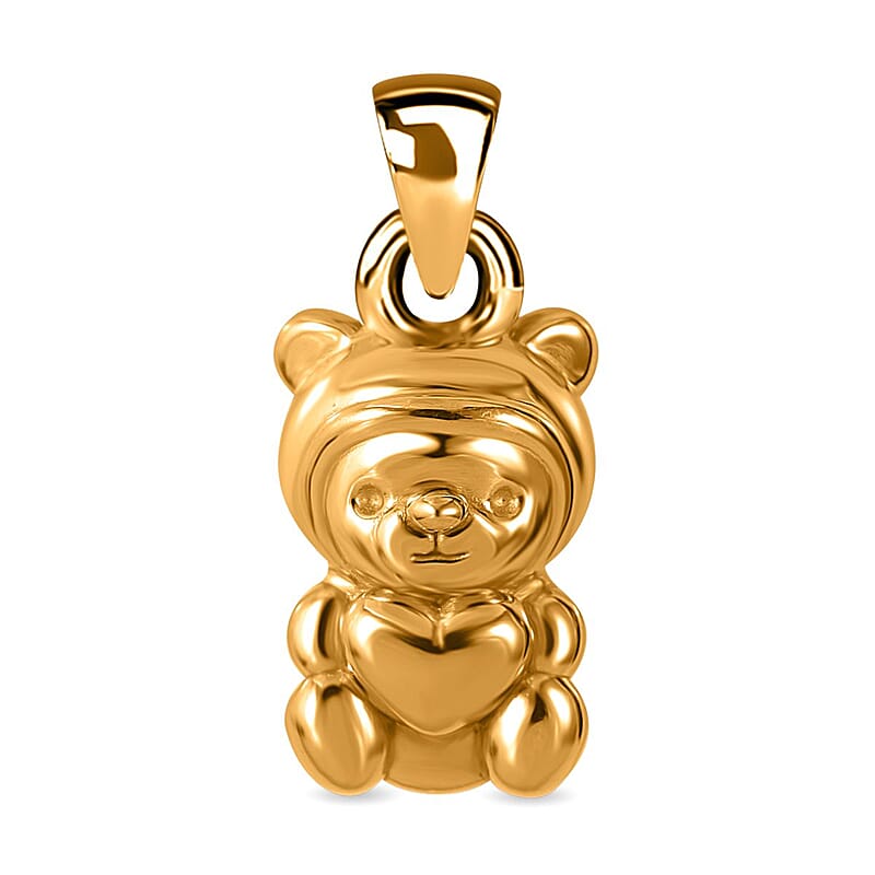 Electroform Teddy Pendant without Chain in 24K Yellow Gold 2.50 Grams