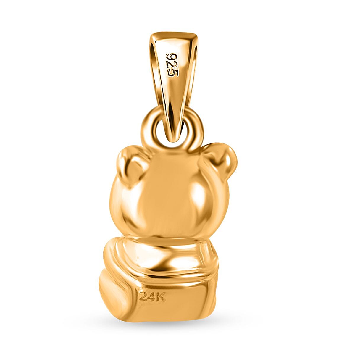 Electroform Teddy Pendant without Chain in 24K Yellow Gold 2.50 Grams image number 3