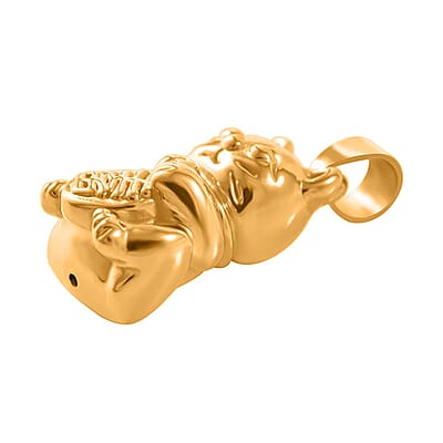 Electroform Cat Pendant without Chain in 24K Yellow Gold 2.70 Grams