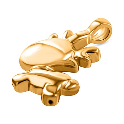Electroform Deer Pendant without Chain in 24K Yellow Gold 2.30 Grams