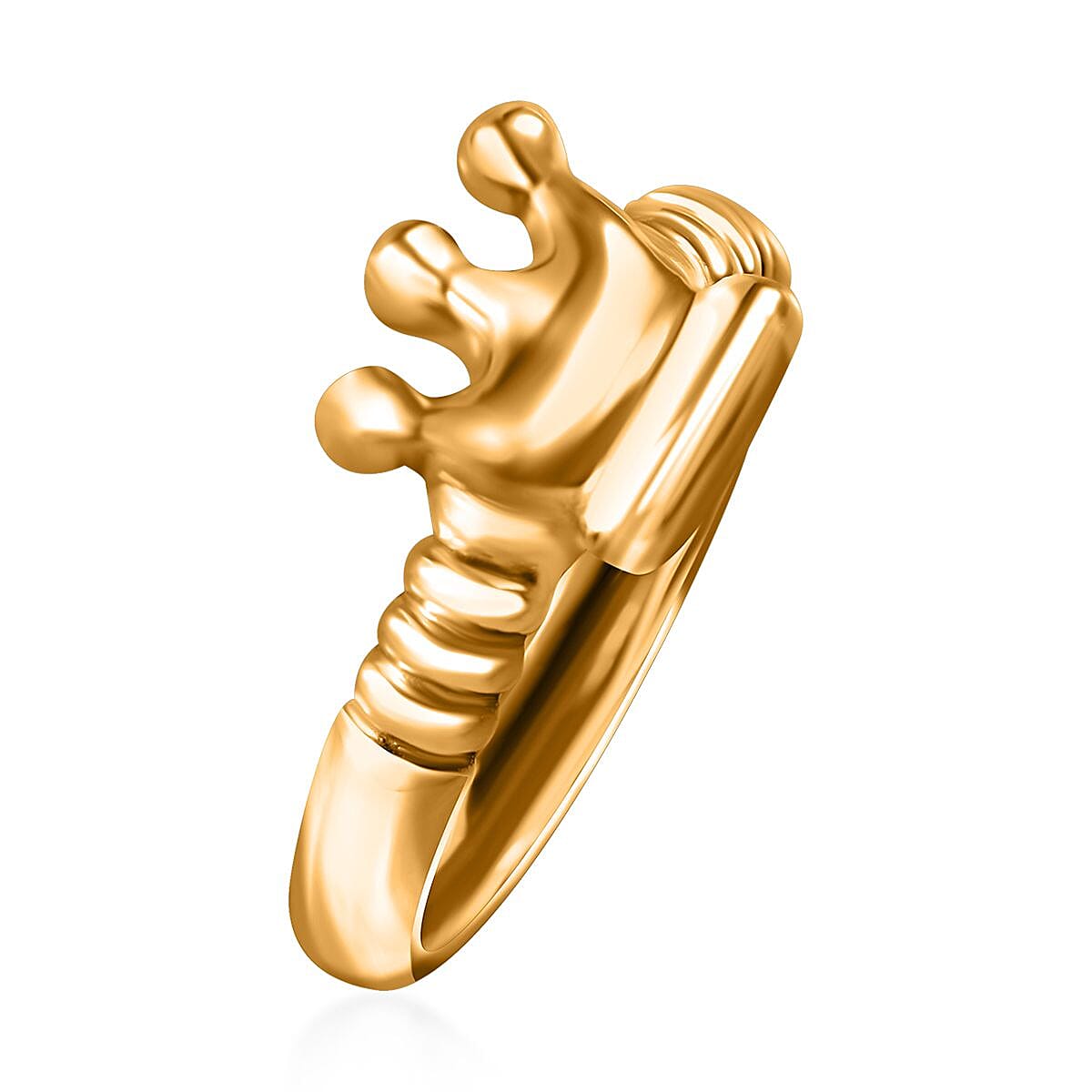 Electroform Crown Ring in 24K Yellow Gold (Size 7.0) 1.80 Grams image number 2