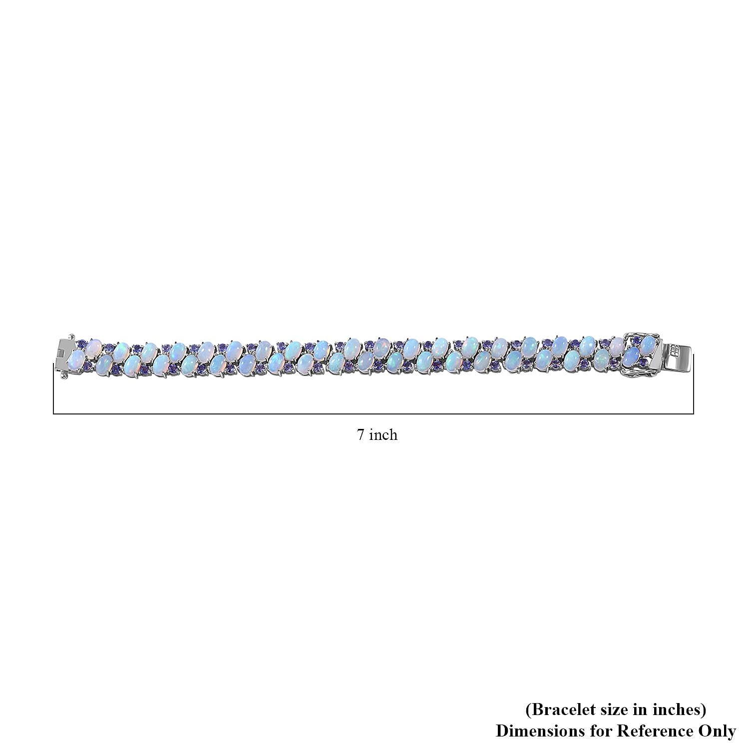 Ethiopian Welo Opal & Tanzanite / 6.5 Inches