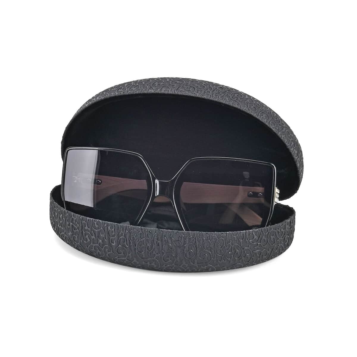 UV400 and Polarized PC Sunglasses with Bamboo Temples, Pouch and Case image number 6