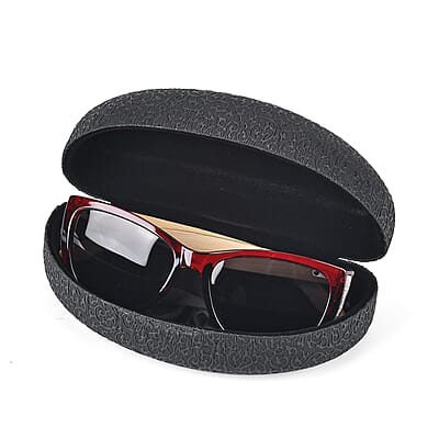 UV400 and Polarized PC Sunglasses with Bamboo Temples, Pouch and Case