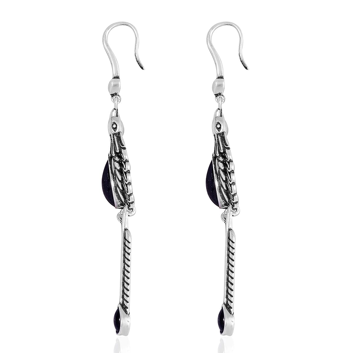 Shungite Eagle Earrings in ION Plated Copper 20.00 ctw image number 3