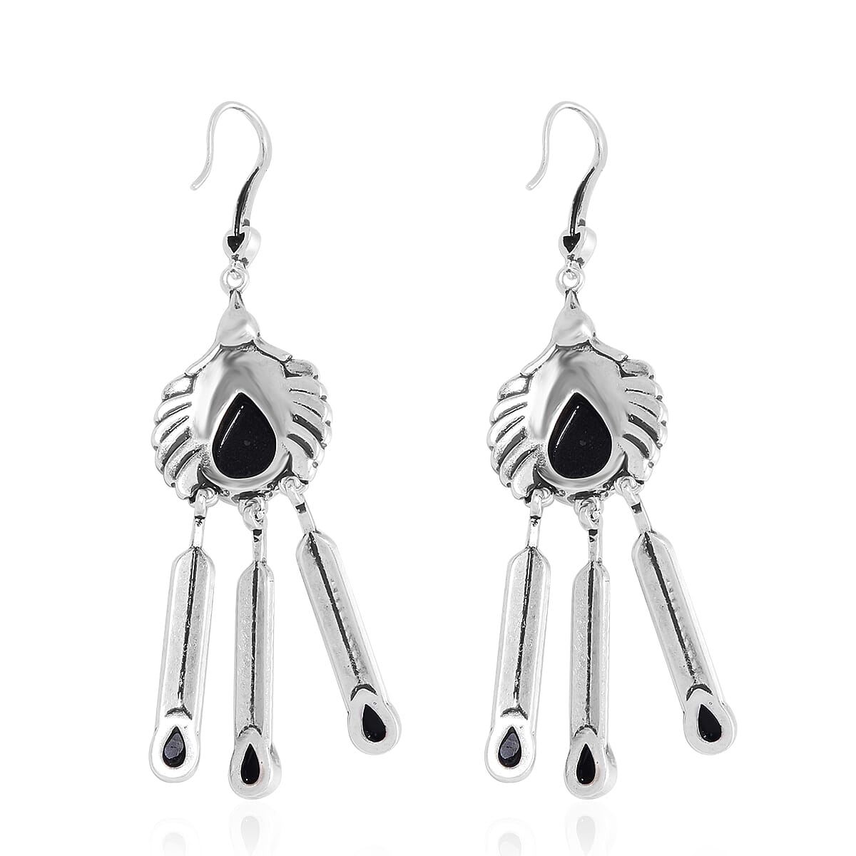 Shungite Eagle Earrings in ION Plated Copper 20.00 ctw