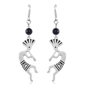 Shungite Kokopelli Earrings in ION Plated Copper 5.00 ctw