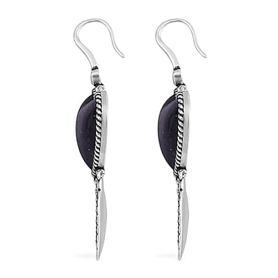 Shungite Heart Earrings in ION Plated Copper 36.00 ctw