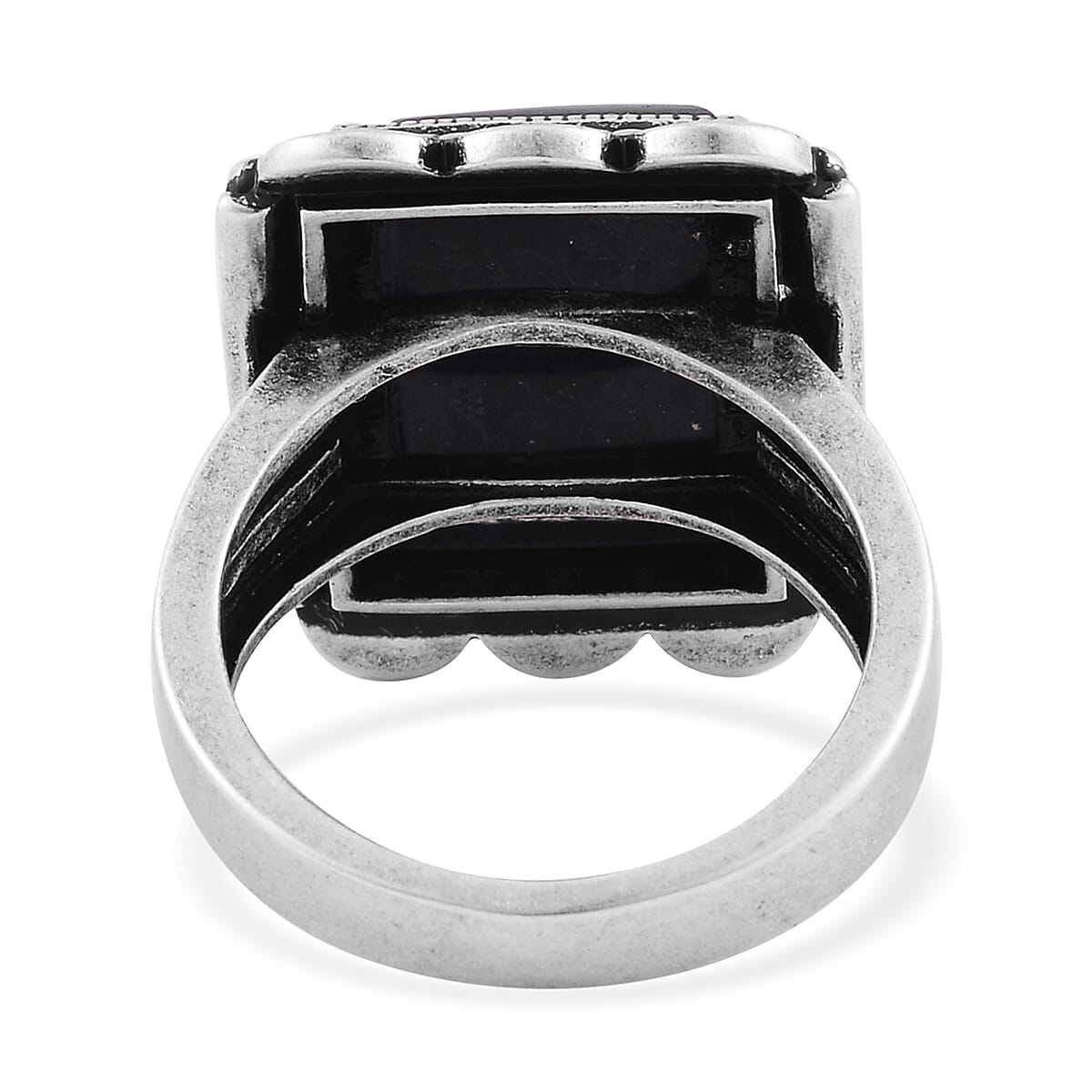 Shungite Solitaire Ring in ION Plated Copper (Size 10.0) 20.00 ctw