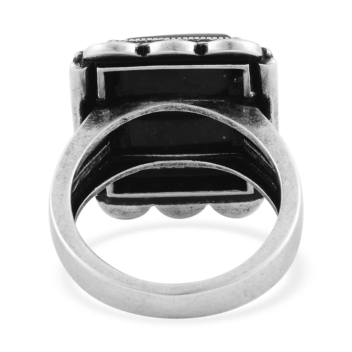 Shungite Solitaire Ring in ION Plated Copper (Size 10.0) 20.00 ctw image number 4