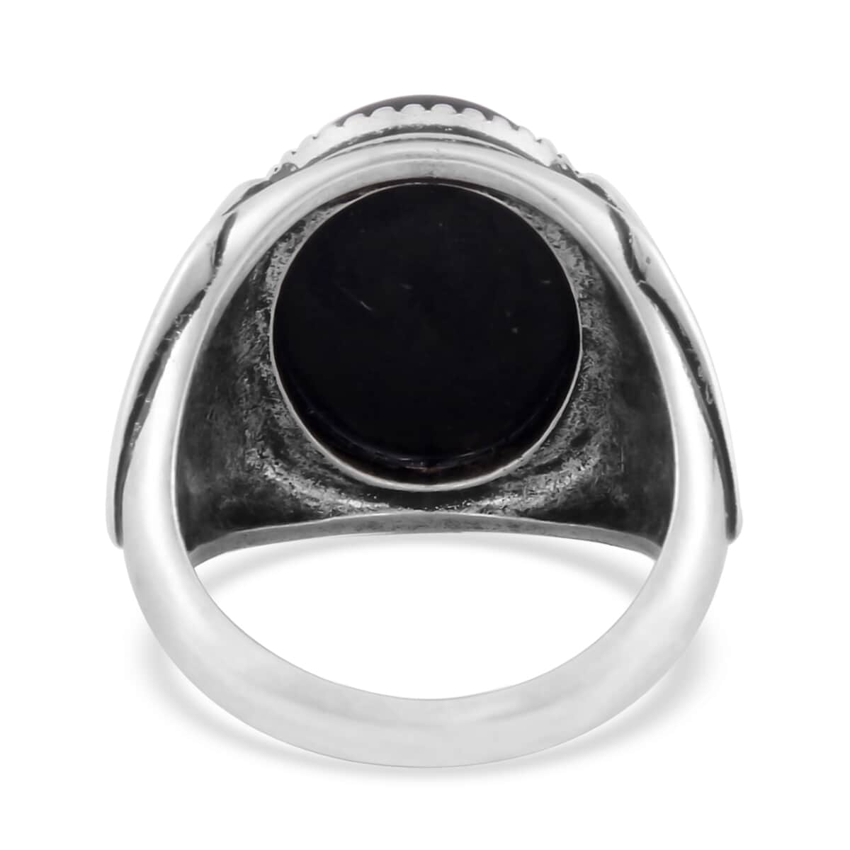 Shungite Solitaire Ring in ION Plated Copper (Size 10.0) 20.00 ctw image number 4