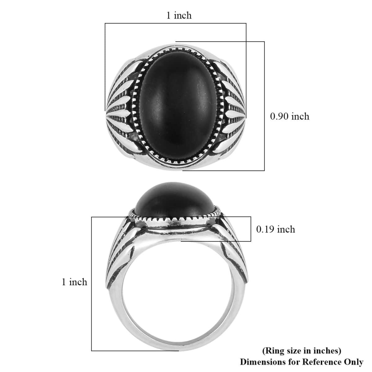 Shungite Solitaire Ring in ION Plated Copper (Size 10.0) 20.00 ctw image number 5