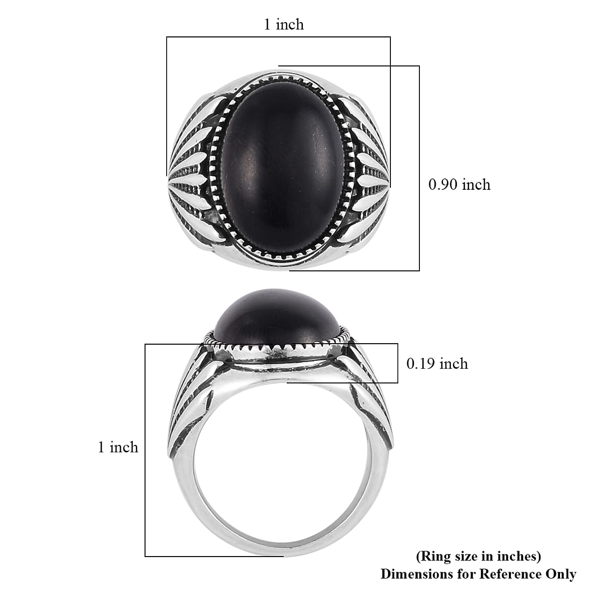 Shungite 20.00 ctw Solitaire Ring in ION Plated Copper (Size 6.0) image number 5