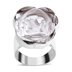 Crystal 0.10 ctw Ring in Sterling Silver (Size 5.5)