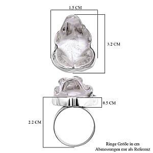 Crystal 0.10 ctw Ring in Sterling Silver (Size 5.5)
