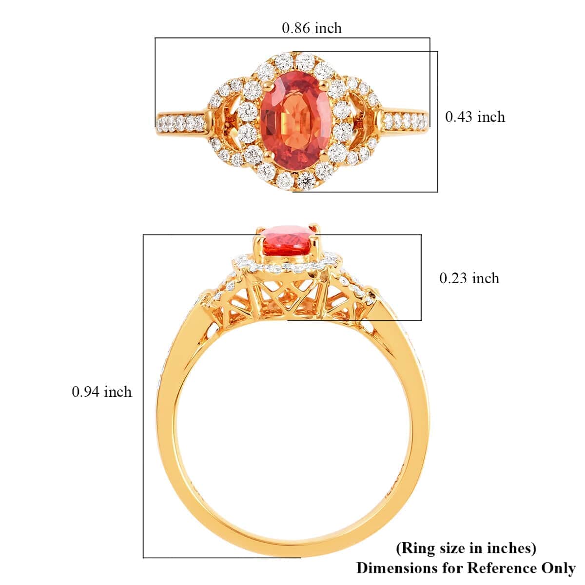 Certified & Appraised Iliana 18K Yellow Gold AAA Songea Sapphire and G-H SI Diamond Ring (Size 5.5) 1.40 ctw image number 5