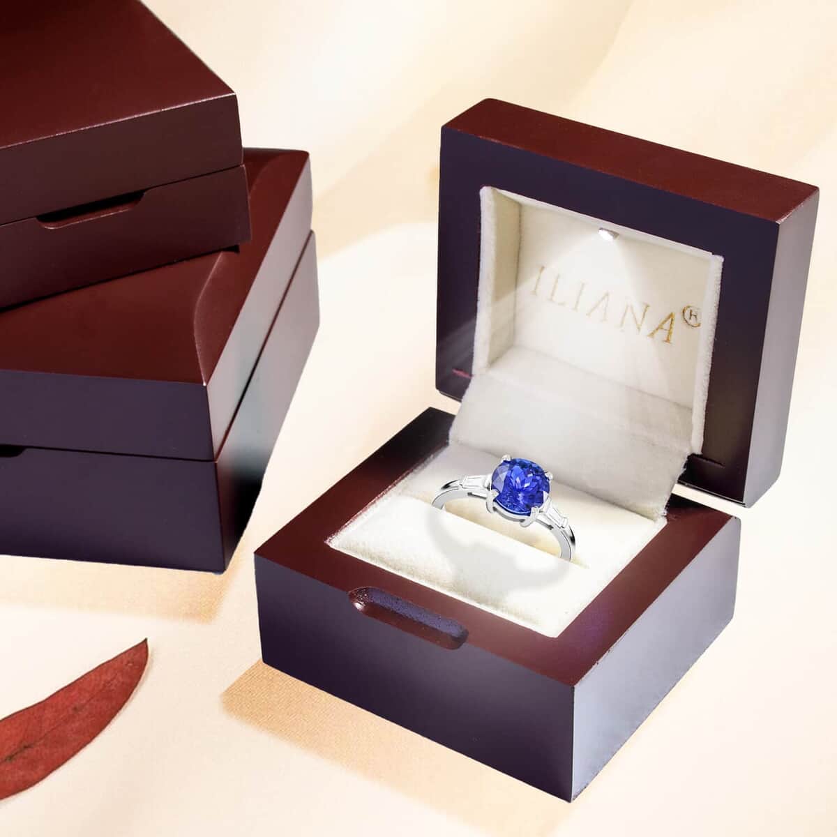 Certified and Appraised Iliana AAA Tanzanite and Diamond 2.30 ctw Ring in 18K White Gold, Wedding Ring For Her,Promise Rings (Size 7.5) image number 7