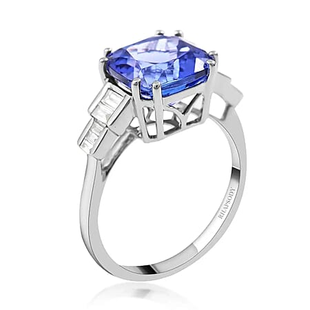 5 / Tanzanite / 950 Platinum - Product card gallery slide 4 (10176928055609)