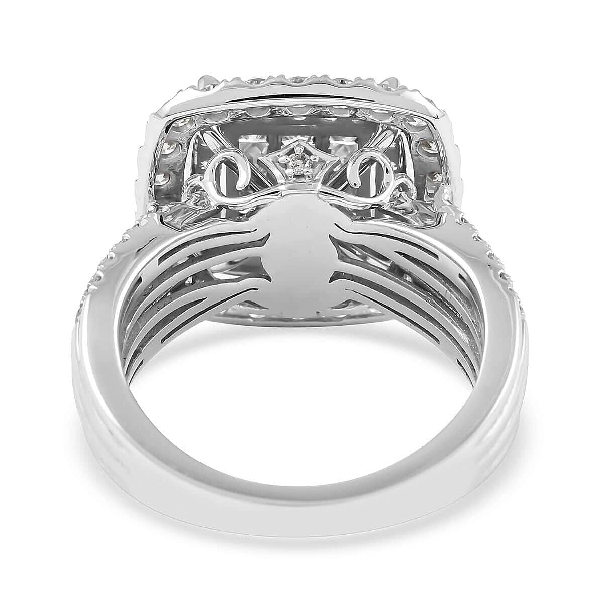 14K W Gold  SI3   White Diamond  G, SI3 Ring ,  Gold Wt. 7.1 g 2.00 ctw image number 4