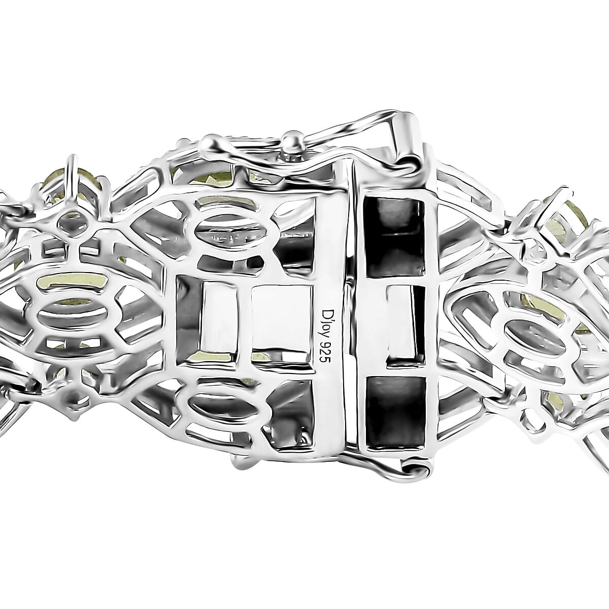 Peridot 3 Row Bracelet in Platinum Over Sterling Silver (7.25 In) 19.80 ctw image number 3