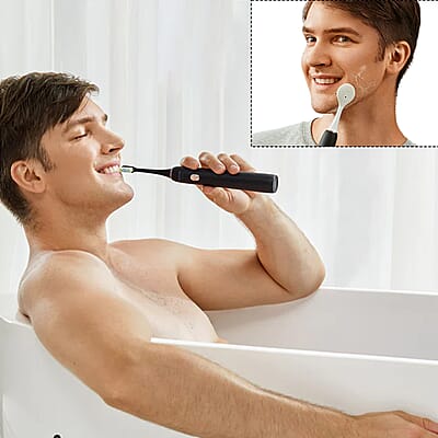 Closeout Soocas Electric Toothbrush with 3 Replacement Heads - Black