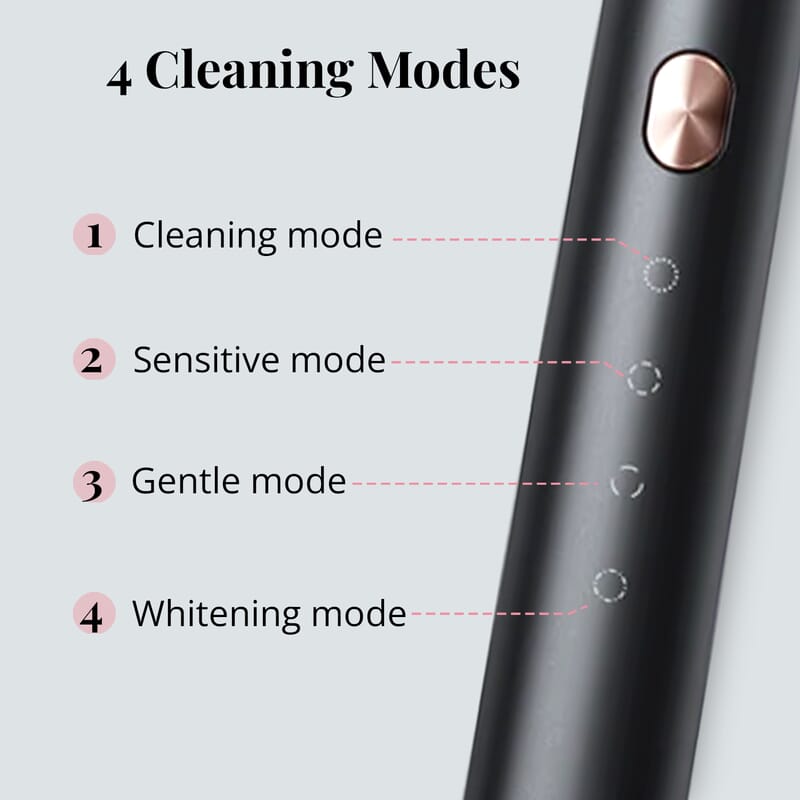 Closeout Soocas Electric Toothbrush with 3 Replacement Heads - Black