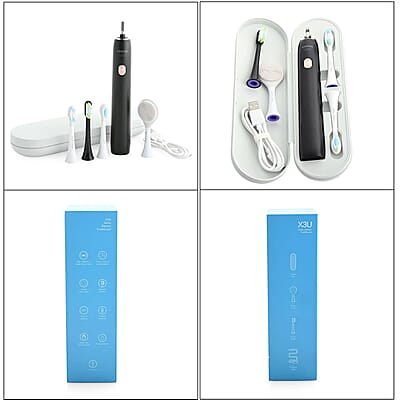 Closeout Soocas Electric Toothbrush with 3 Replacement Heads - Black