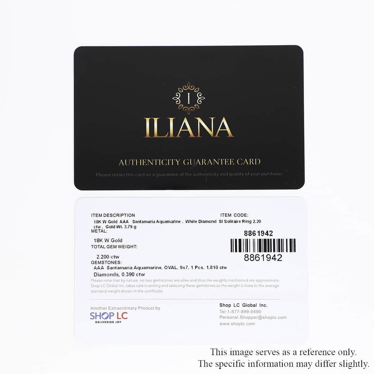 Iliana 18K White Gold AAA Santa Maria Aquamarine and G-H SI Diamond Double Halo Ring (Size 6.5) 2.20 ctw image number 6