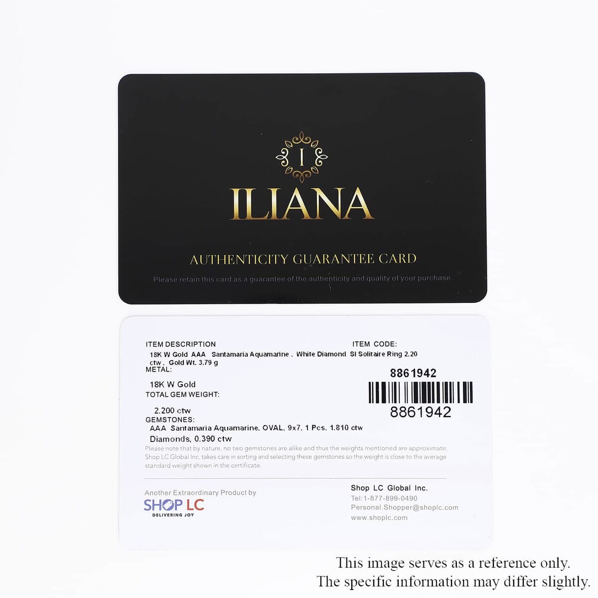 Iliana AAA Santa Maria Aquamarine and G-H SI Diamond 2.20 ctw Double Halo Ring in 18K White Gold (Size 7.5) image number 7