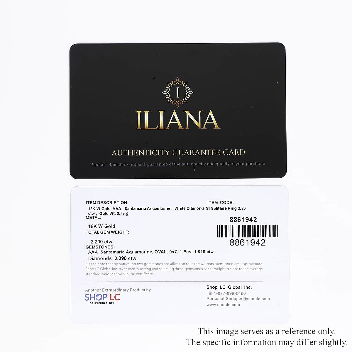 Iliana AAA Santa Maria Aquamarine and G-H SI Diamond 2.20 ctw Double Halo Ring in 18K White Gold (Size 8.5) image number 7