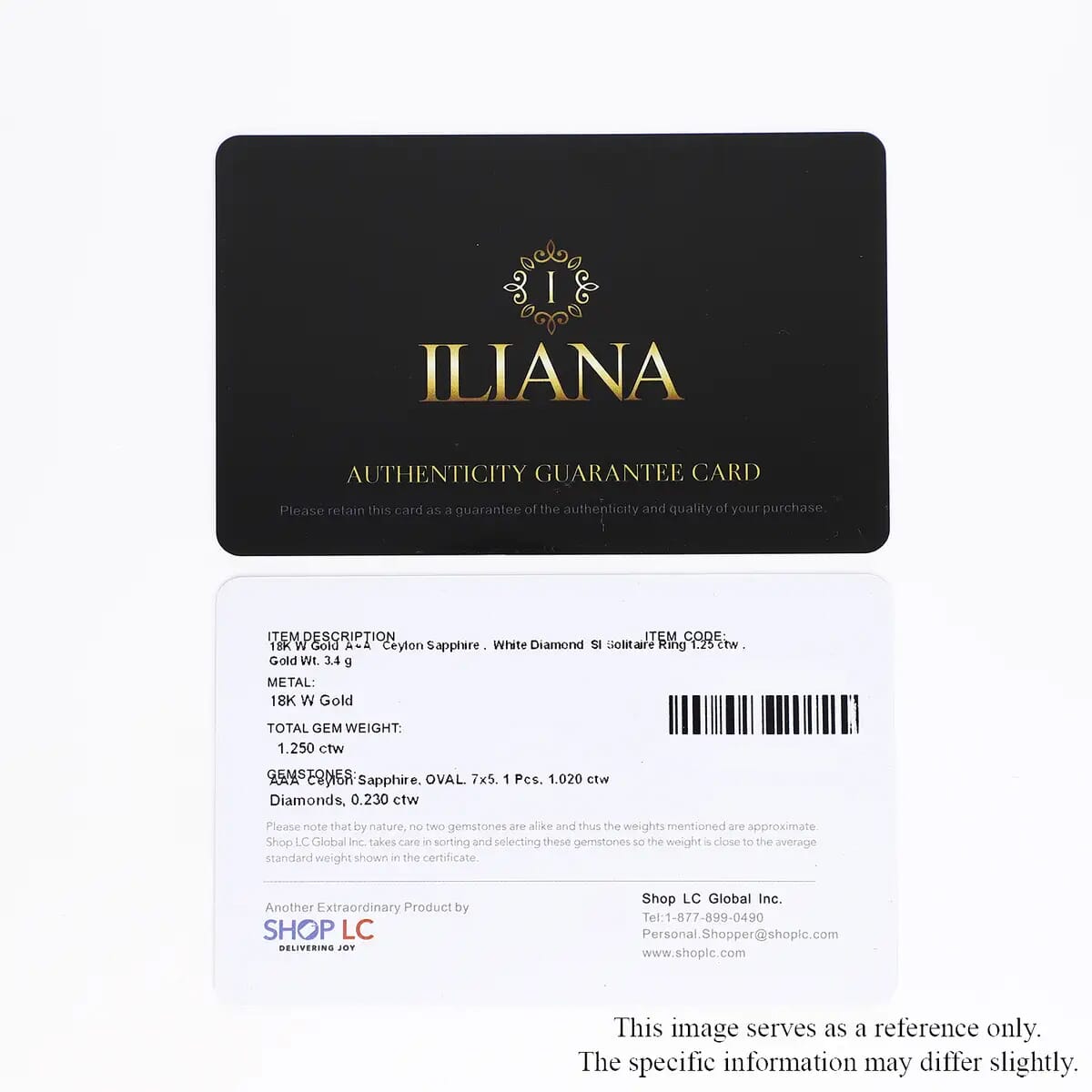 Certified & Appraised Iliana 18K White Gold AAA Royal Ceylon Sapphire and G-H SI Diamond Double Halo Ring (Size 7.5) 1.25 ctw image number 7