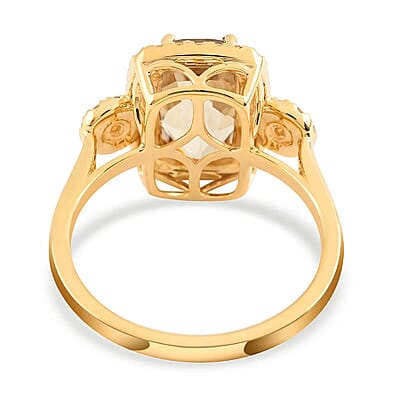 Certified & Appraised Iliana 18K Yellow Gold AAA Turkizite and G-H SI Diamond Halo Ring (Size 10.5) 4.15 Grams 3.25 ctw