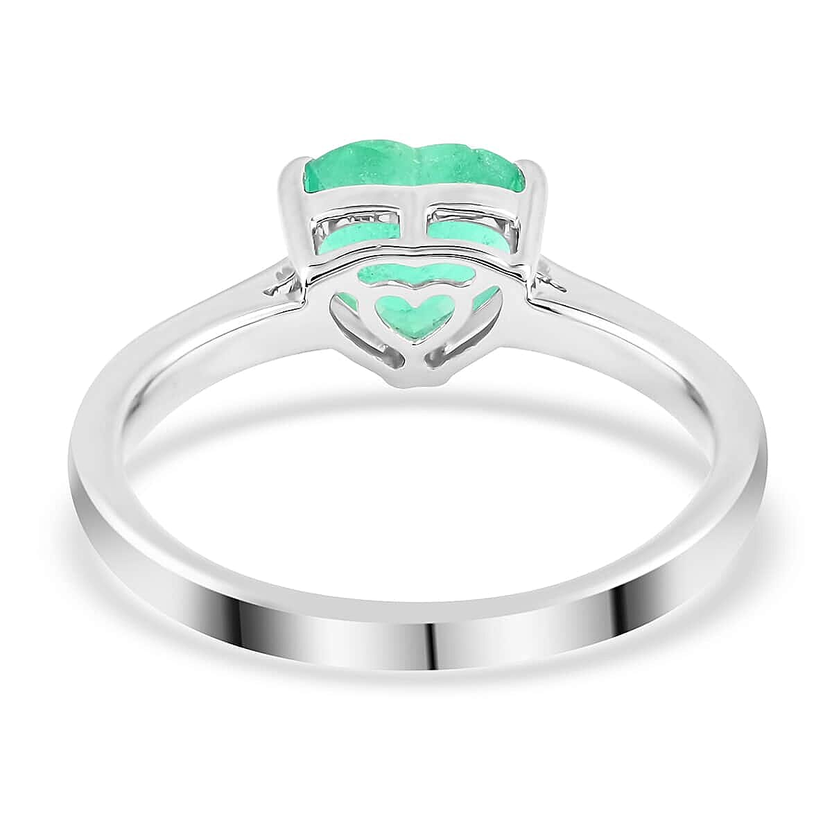 Certified & Appraised Rhapsody 950 Platinum AAAA Boyaca Colombian Emerald and E-F VS Diamond Ring (Size 10.0) 1.50 ctw