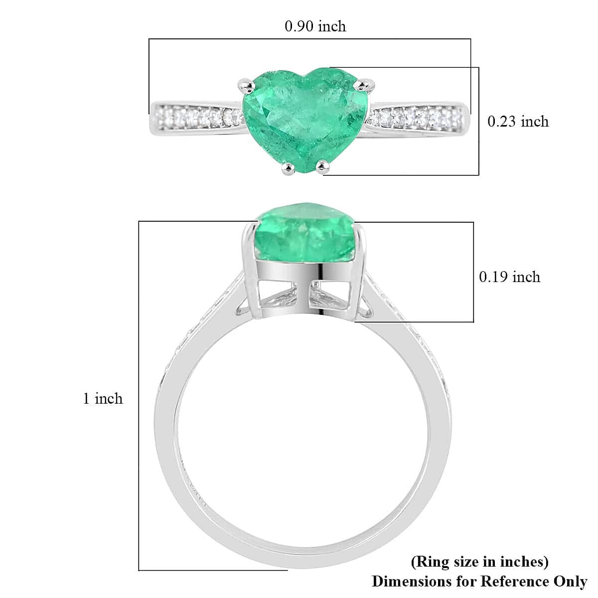 Certified & Appraised Rhapsody 950 Platinum AAAA Boyaca Colombian Emerald and E-F VS Diamond Ring (Size 10.0) 1.50 ctw