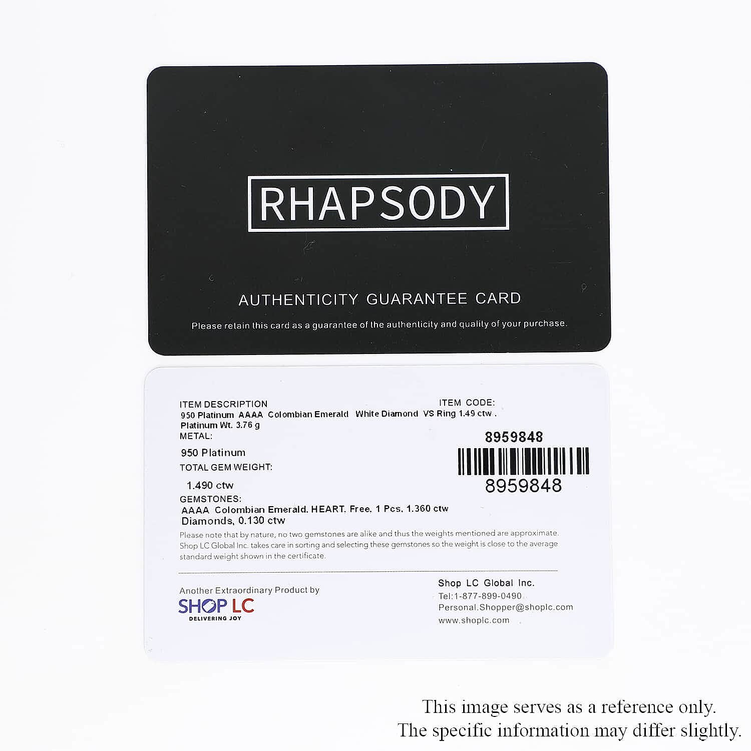 Certified & Appraised Rhapsody 950 Platinum AAAA Boyaca Colombian Emerald and E-F VS Diamond Ring (Size 10.0) 1.50 ctw