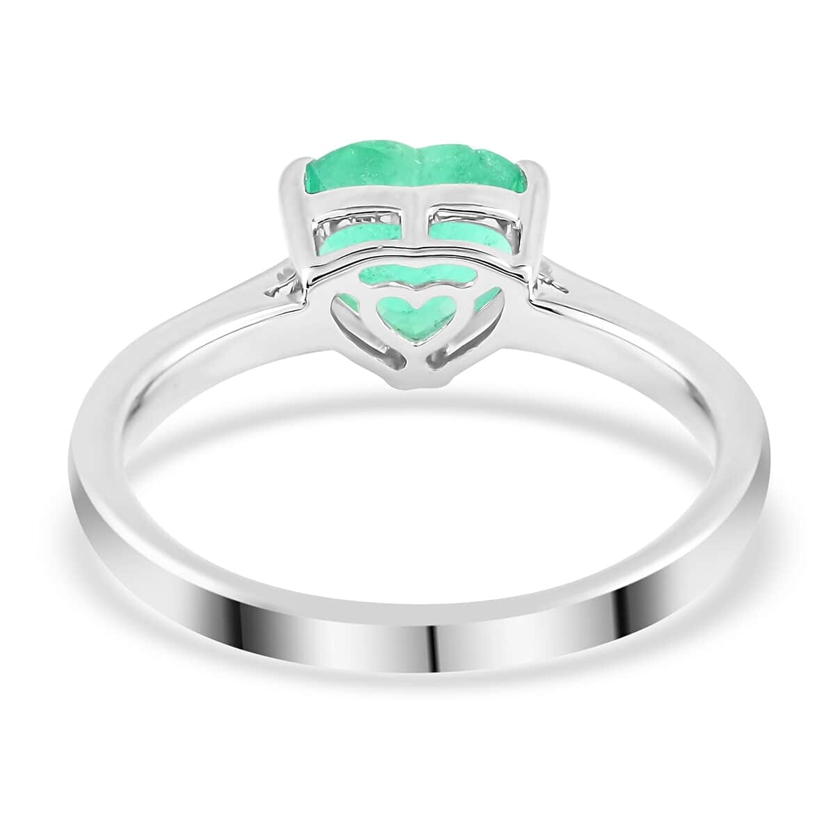 Certified & Appraised Rhapsody 950 Platinum AAAA Boyaca Colombian Emerald and E-F VS Diamond Ring (Size 6.5) 1.50 ctw image number 4