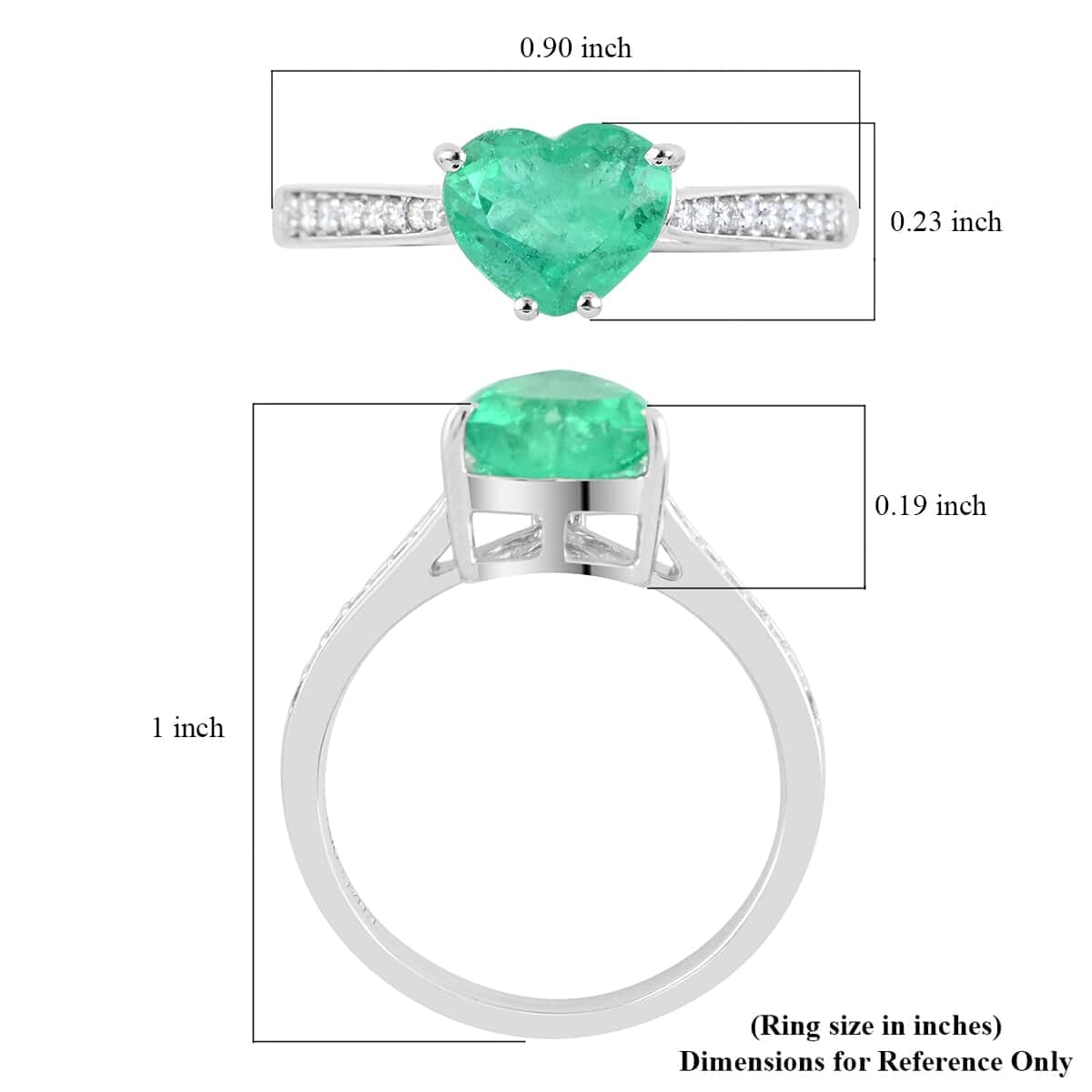 Certified & Appraised Rhapsody 950 Platinum AAAA Boyaca Colombian Emerald and E-F VS Diamond Ring (Size 6.5) 1.50 ctw image number 5