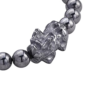 Doorbuster Terahertz 104.00 ctw Beaded and Carved Stretch Bracelet (6.5-7In)