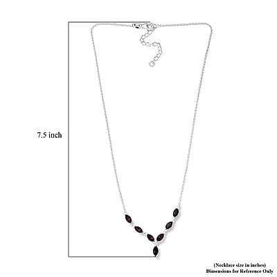 Designer Premium Foilback Amethyst Color Austrian Crystal Necklace 18 Inches in Sterling Silver