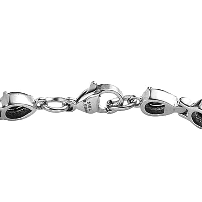 Elite Shungite Bracelet in Stainless Steel (6.50 In) 3.85 ctw