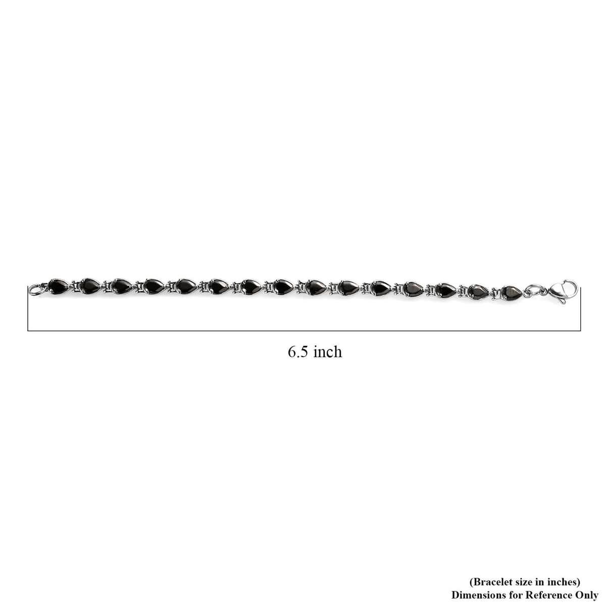 Elite Shungite Bracelet in Stainless Steel (6.50 In) 3.85 ctw image number 4